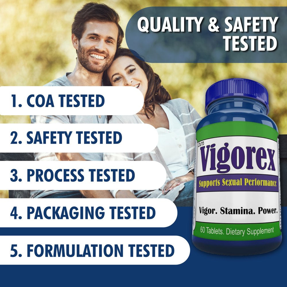 Vigorex Testosterone Booster for Men, Libido Booster, Male Enhancement Stamina 60 Pills