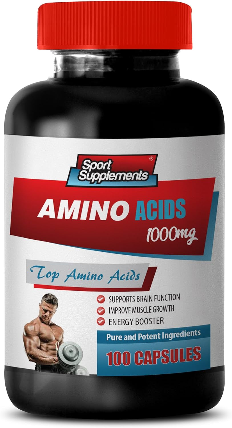 Workout Supplements for Men and Womem - Amino ACIDS 1000 MG - L-Tyrosine Complex, 1 Bottle (100 Capsules)