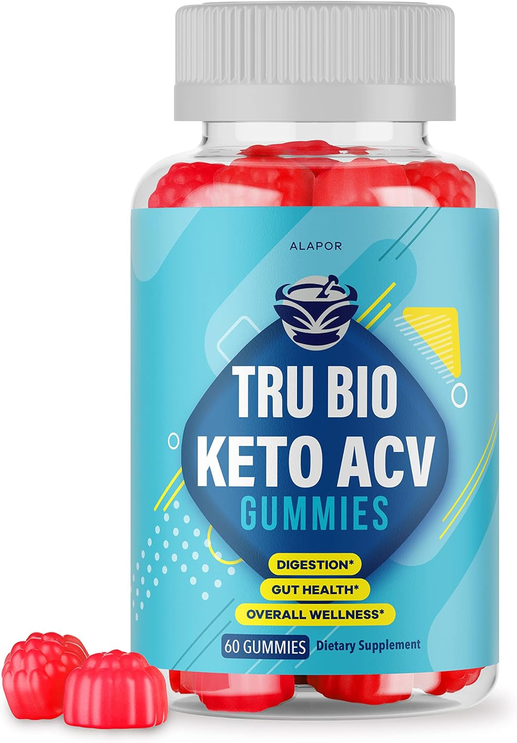 Trubio Keto ACV Gummies - New Advanced Formula Apple Tru Bio Gummys, Advanced Cider Truvio Gomitas Packs for Health, Vinegar Gomis, Ketotrubio Gummy S for 30 Days Supply