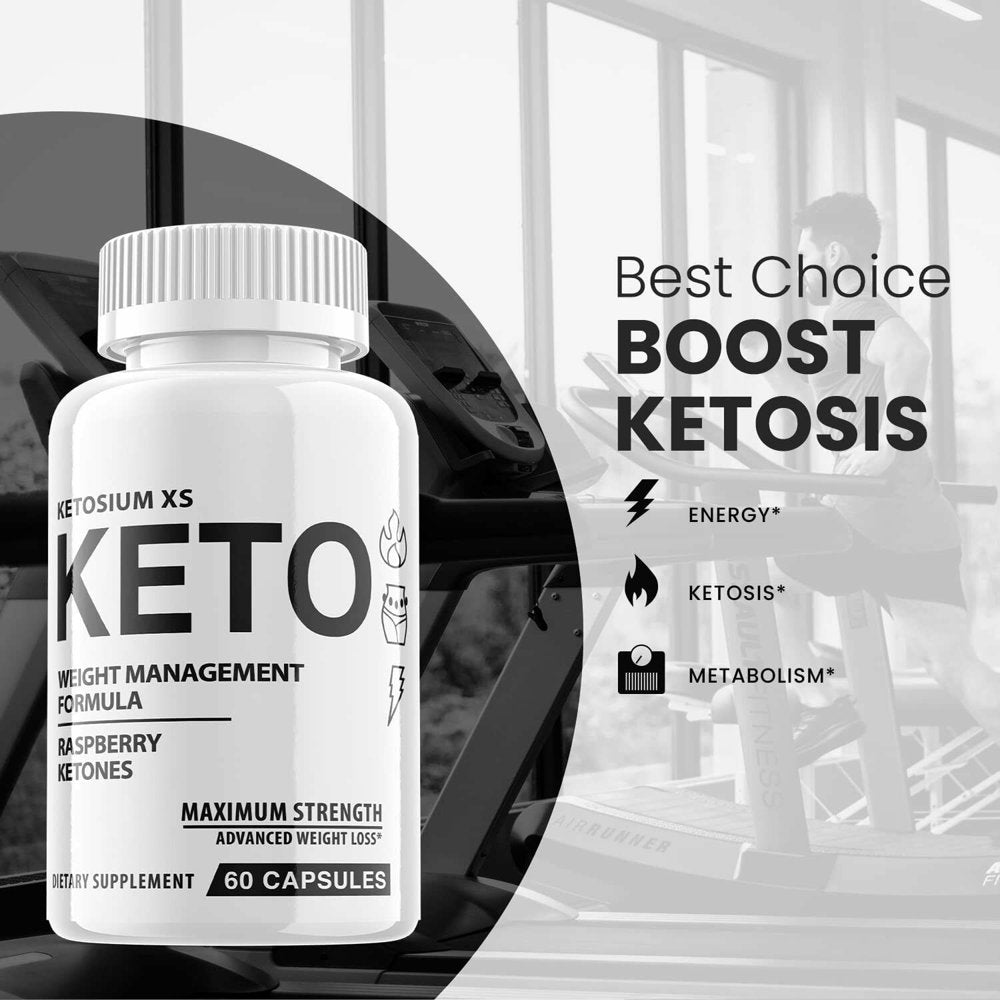 (3 Pack) Ketosium XS Keto - Supplement for Weight Loss - Energy & Focus Boosting Dietary Supplements for Weight Management & Metabolism - Advanced Fat Burn Raspberry Ketones Pills - 180 Capsules