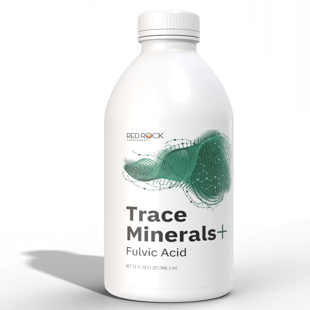 Trace Minerals + Fulvic Acid | 100% Natural | Made in USA | 32 Fl Oz | 32 Day Supply |