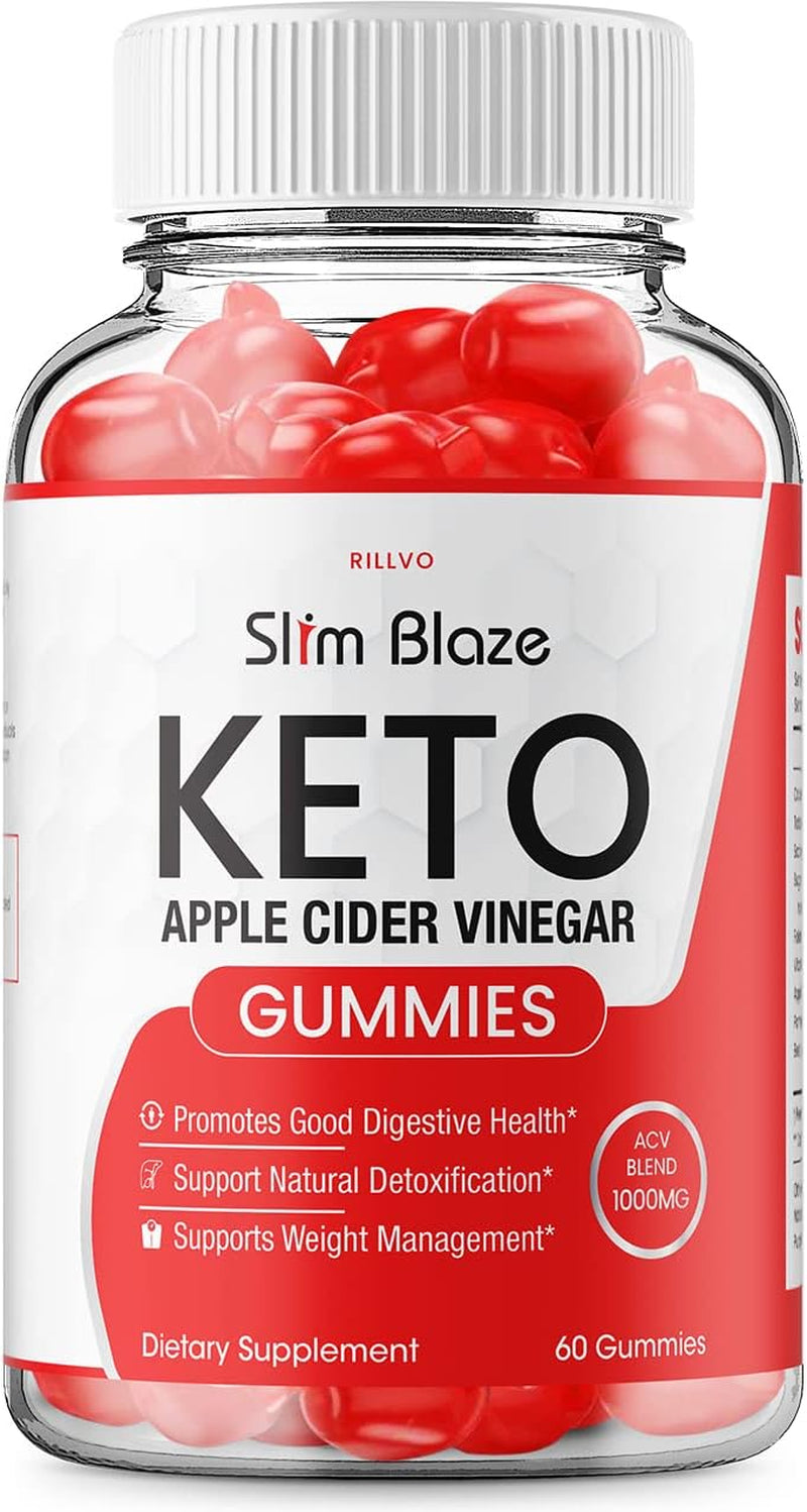 Slim Blaze Keto Gummies Advanced Formula Slim Blaze Keto ACV Gummies Apple Cider Vinegar (60 Gummies)