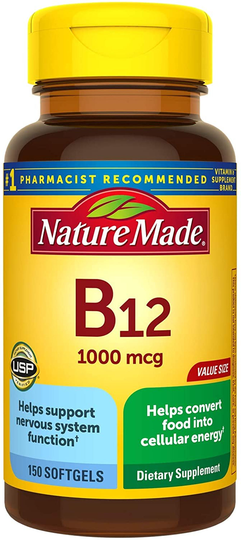 Vitamin B12 1000 Mcg Softgels, 150 Count Value Size