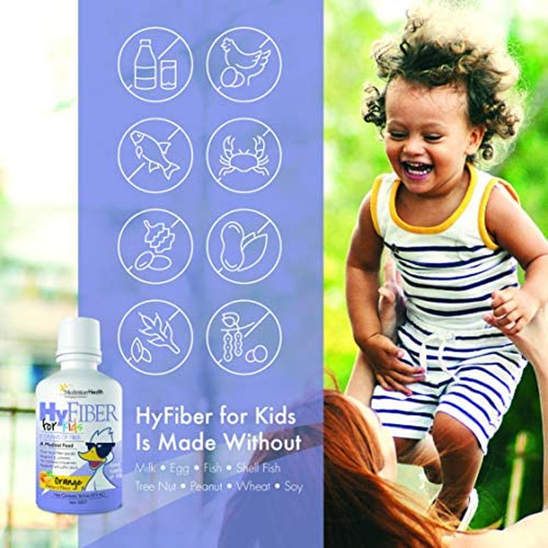 Medtrition Hyfiber Liquid Fiber for Kids in Only One Tablespoon, Supports Regularity and Softer Stools, FOS Prebiotics for Gut Health, 6 Grams of Fiber, 32 Servings per Bottle 16 Fl Oz (Pack of 2)