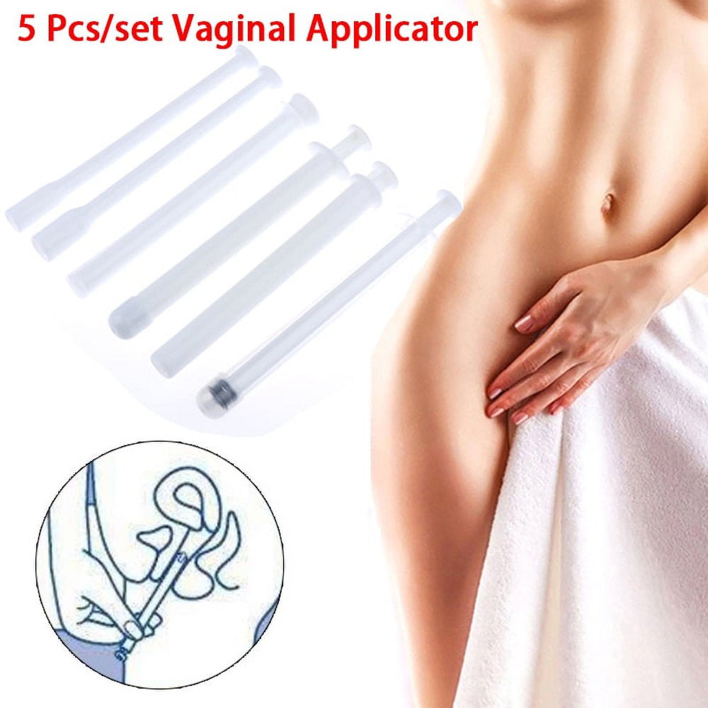 (HKG-1) 5 Pcs/Set Vaginal Applicator Lubricant Injector Syringe Lube Anal Nasal Launcher