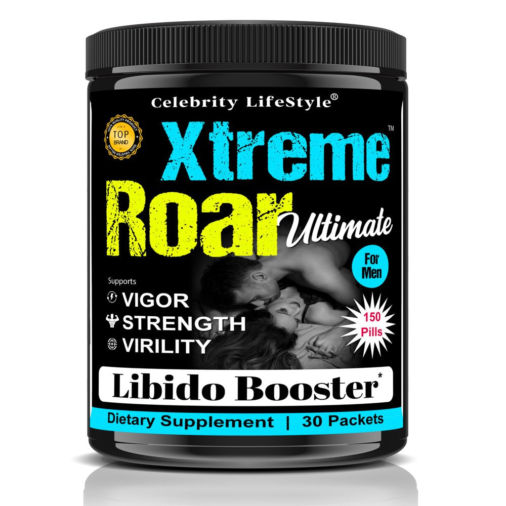 Xtreme Roar Testosterone Booster for Men, Strength, Enhancement Supplements 150 Count