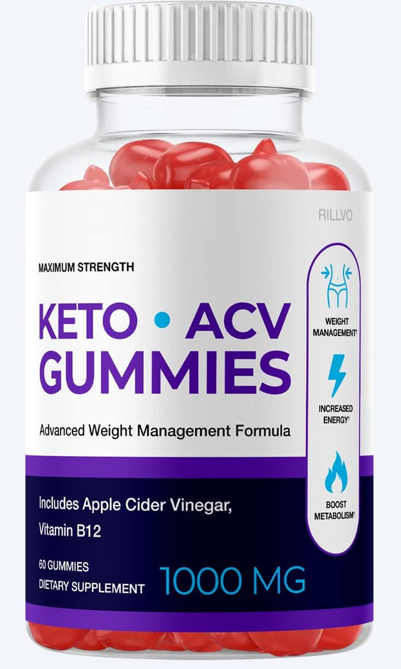 Keto ACV Gummies Advanced Formula Keto Apple Cider Vinegar Gummies (60 Gummies)