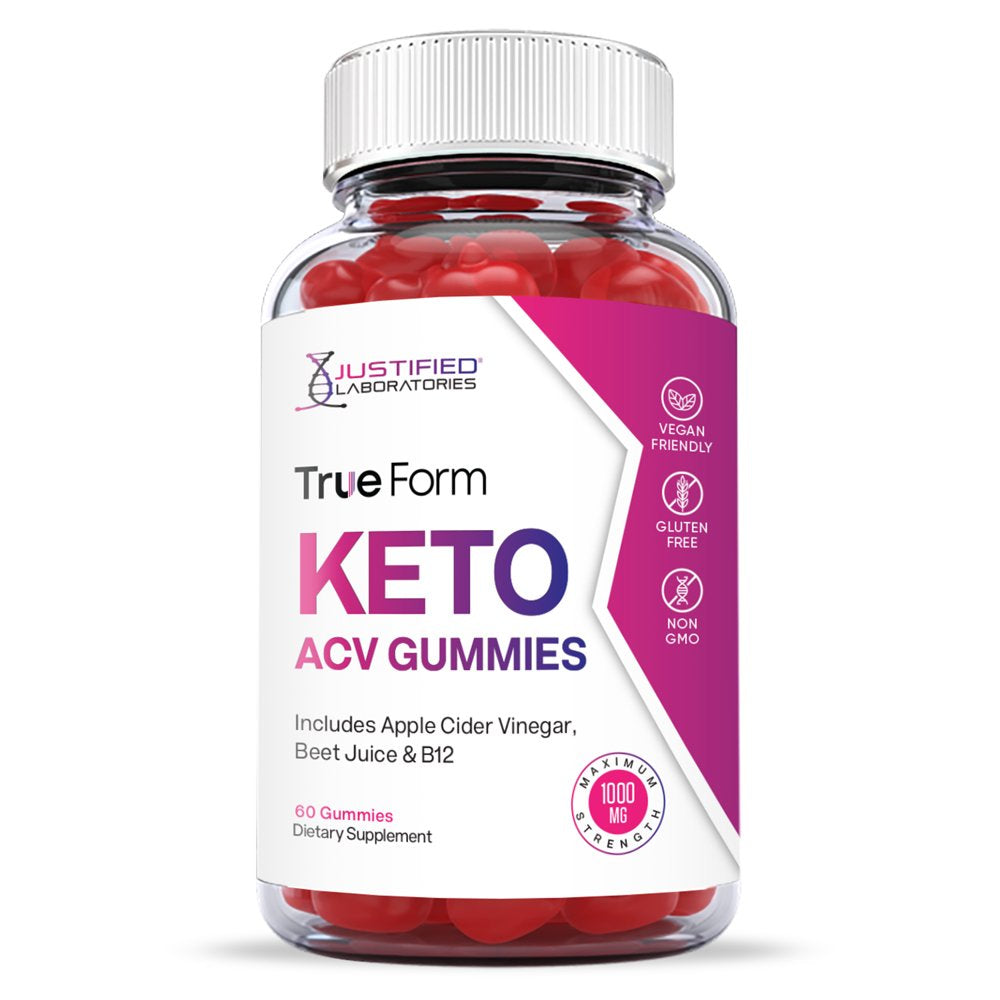 (2 Pack) True Form Keto ACV Gummies 1000MG Dietary Supplement 120 Gummys