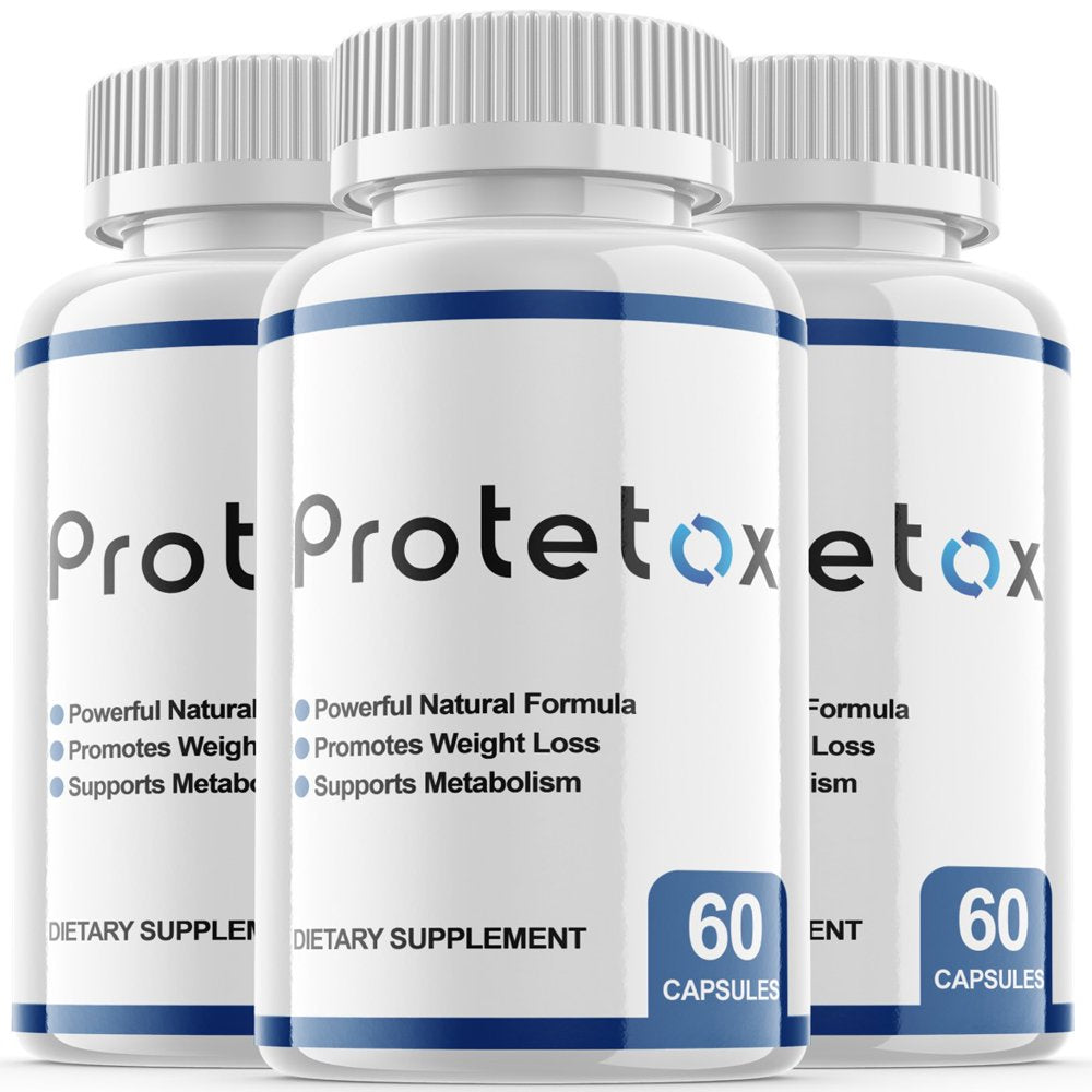 (3 Pack) Protetox - Keto Weight Loss Formula - Energy & Focus Boosting Dietary Supplements for Weight Management & Metabolism - Advanced Fat Burn Raspberry Ketones Pills - 180 Capsules