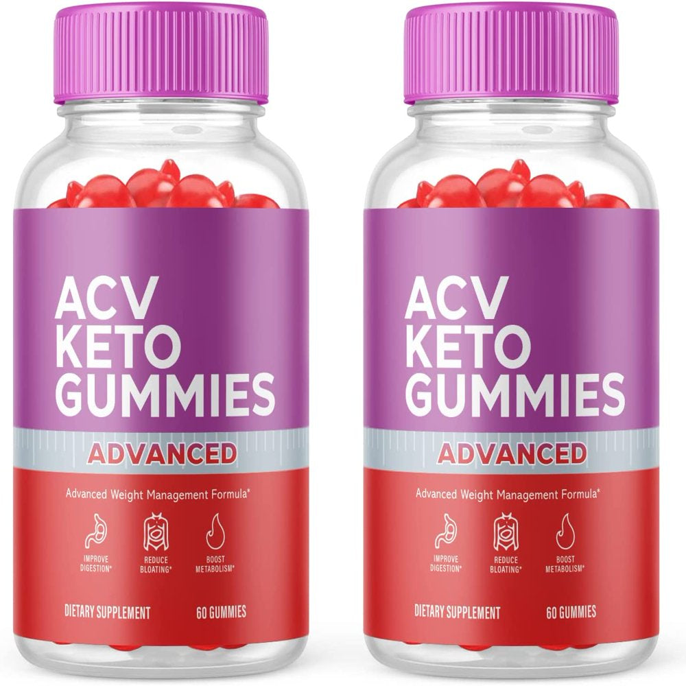 (2 Pack) ACV Keto Gummies - Supplement for Weight Loss - Energy & Focus Boosting Dietary Supplements for Weight Management & Metabolism - Fat Burn - 120 Gummies