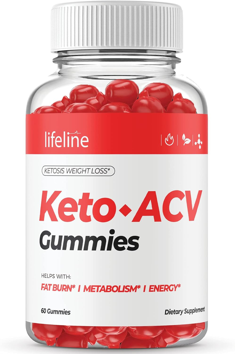 Lifeline Keto Gummies - Official Formula, Vegan, Non GMO - Lifeline Keto ACV Gummies Advanced Formula Life Line Keto Gummies (60 Gummies)