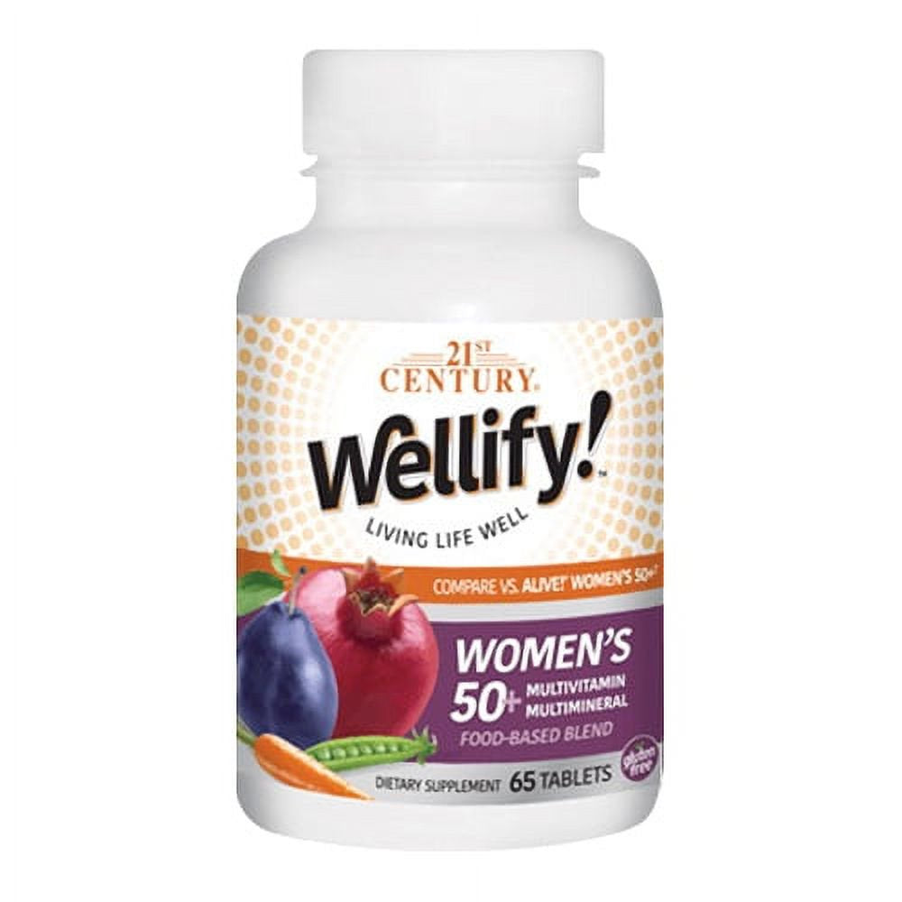 21 St Century Wellify Multivitamin Multimineral Tablets for Womens 50+, 65 Ea