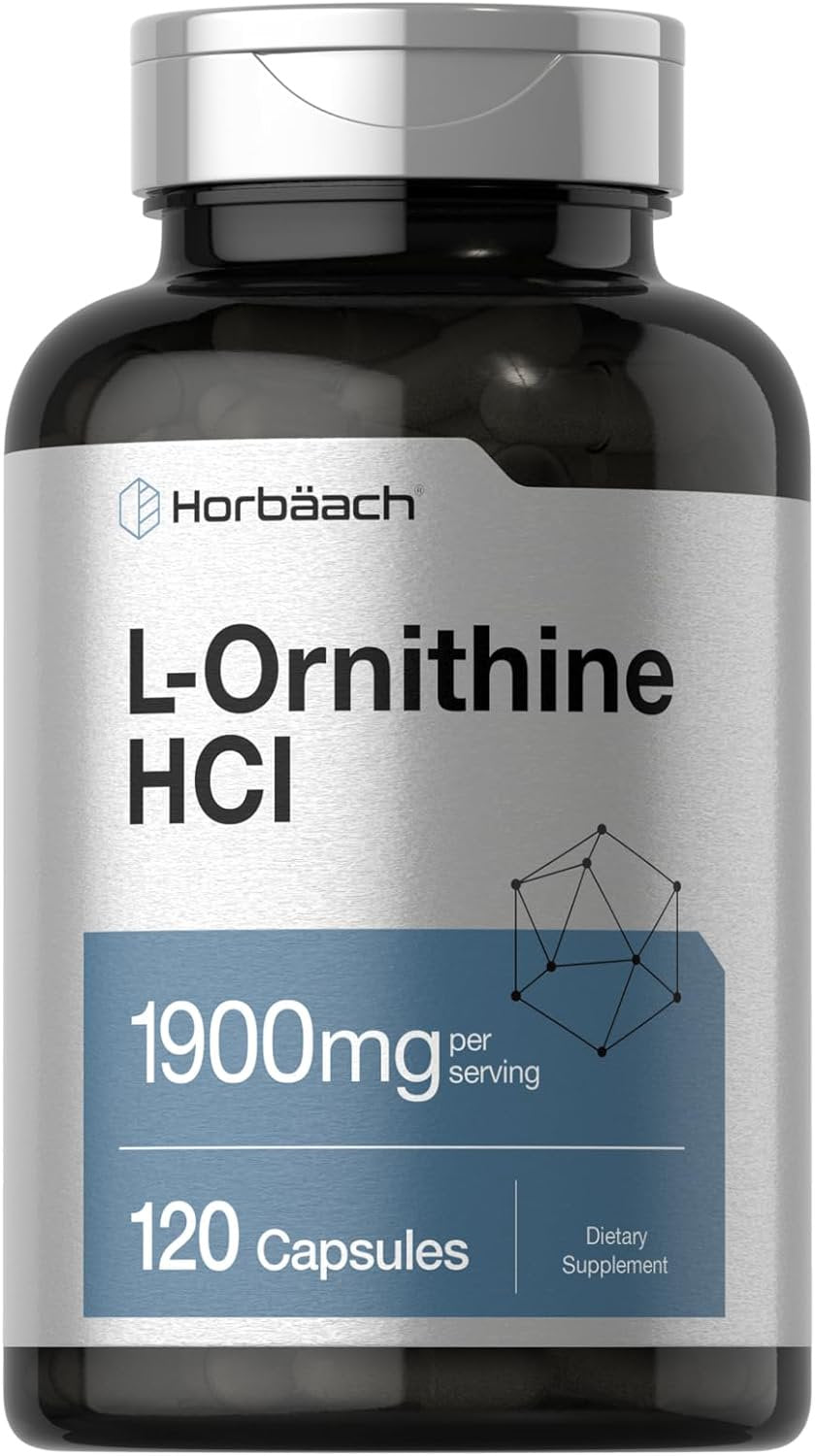 L Ornithine 1900 Mg | 120 Capsules | by Horbaach