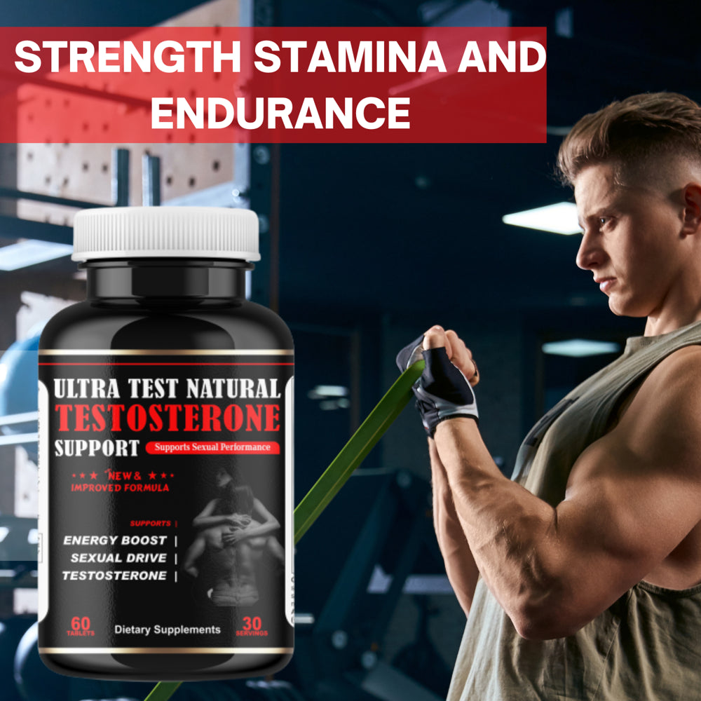 Ultra Natural Testosterone Supplement for Stamina, Strength, Endurance, Muscle Growth Daily Supplement 60Ct by America'S Best Deals