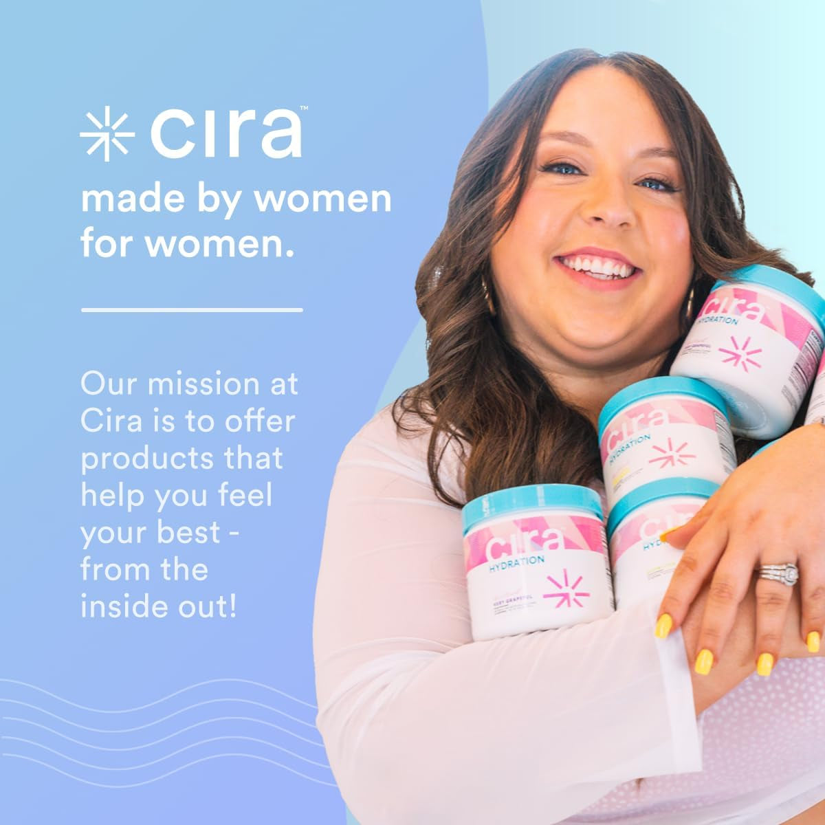 Cira Hydration Electrolytes Powder for Women - Electrolyte Drink Mix with Himalayan Salt for Dehydration Relief and Morning Recovery - 45 Servings, Strawberry Margarita