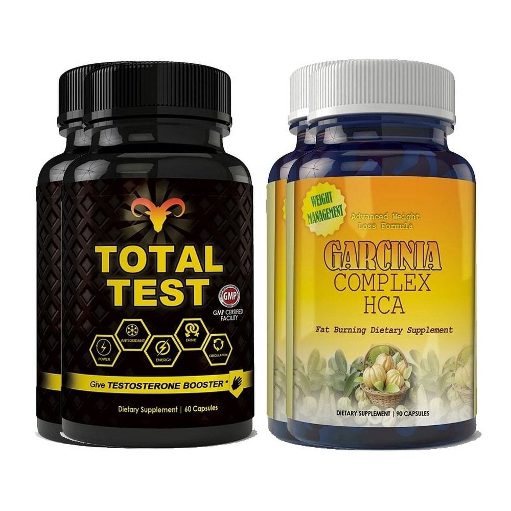 Total Test Testosterone Booster and Garcinia HCA Complex Combo Pack