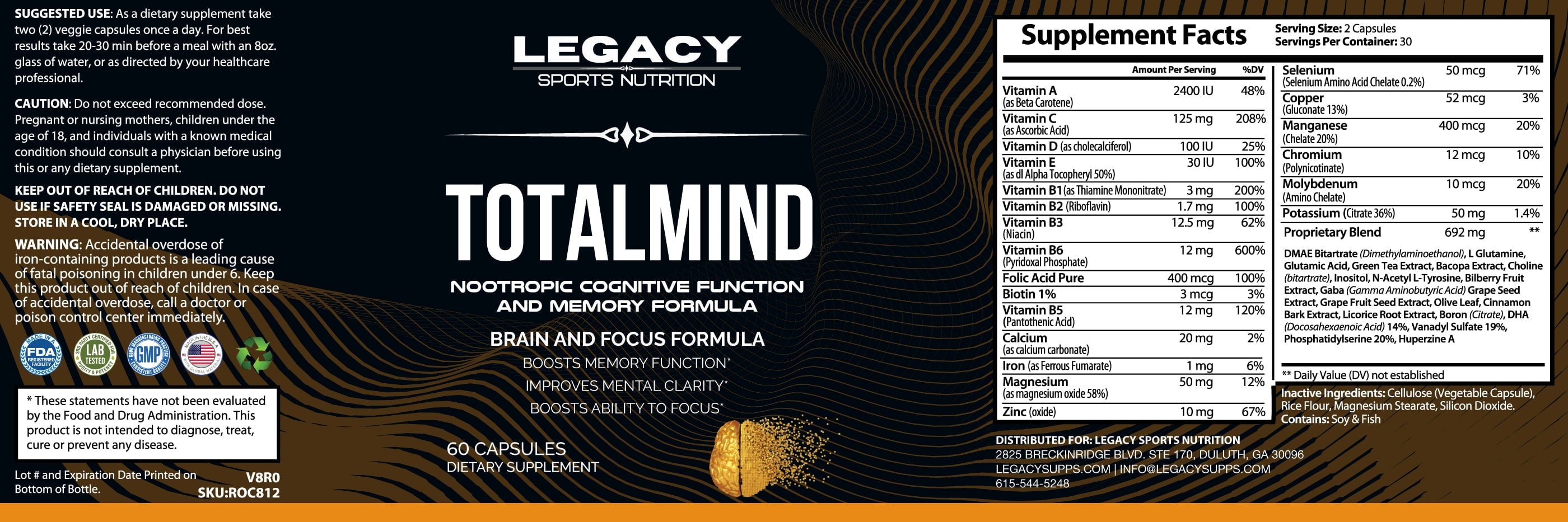 Totalmind: Nootropic Cognitive Function and Memory Formula