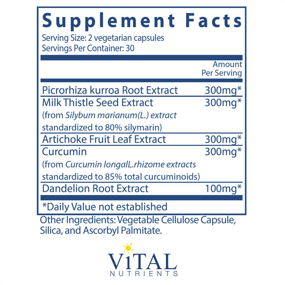 Vital Nutrients Liver Support II 60 Capsules