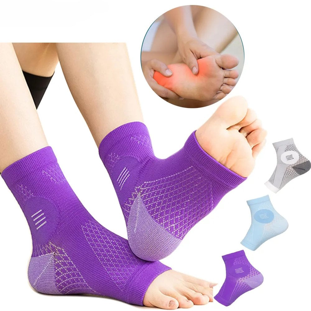 3Pairs Soothe Compression Socks Neuropathy Socks for Women Men(Mutilcolor-S)