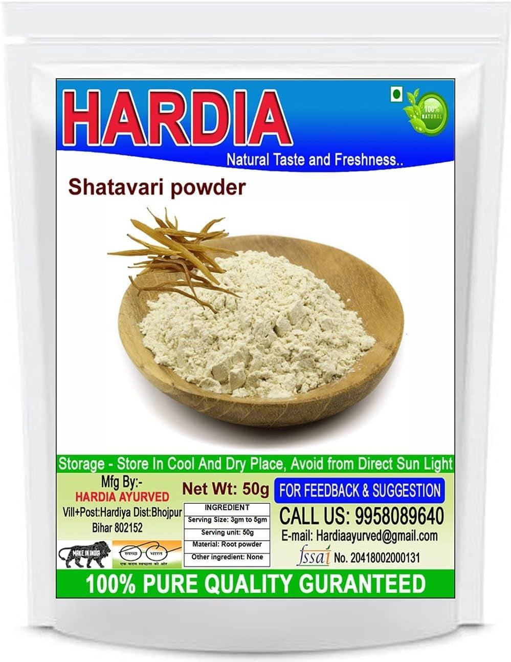 SPEC Hardia Yellow Shatavari Powder 50Gm