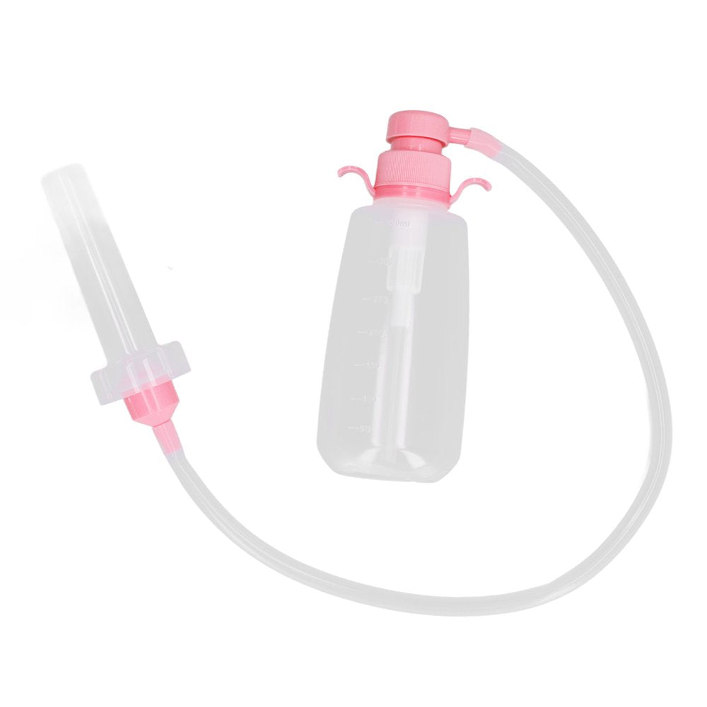 Vaginal Syringe Cleaner, Reusable Pink Vaginal Cleansing Douche Top Pressing for Puerpera Period