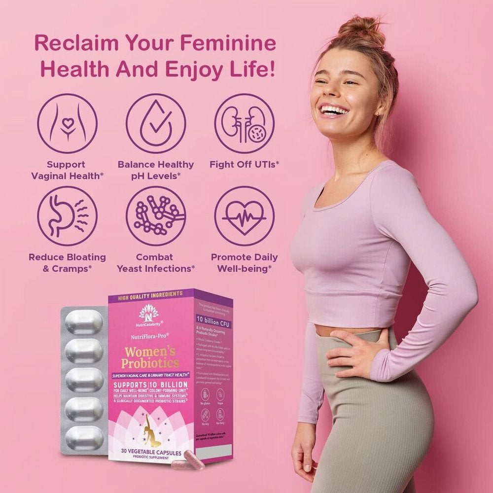 Probiotics for Women - Support Vaginal, UTI Health 30 Capsule