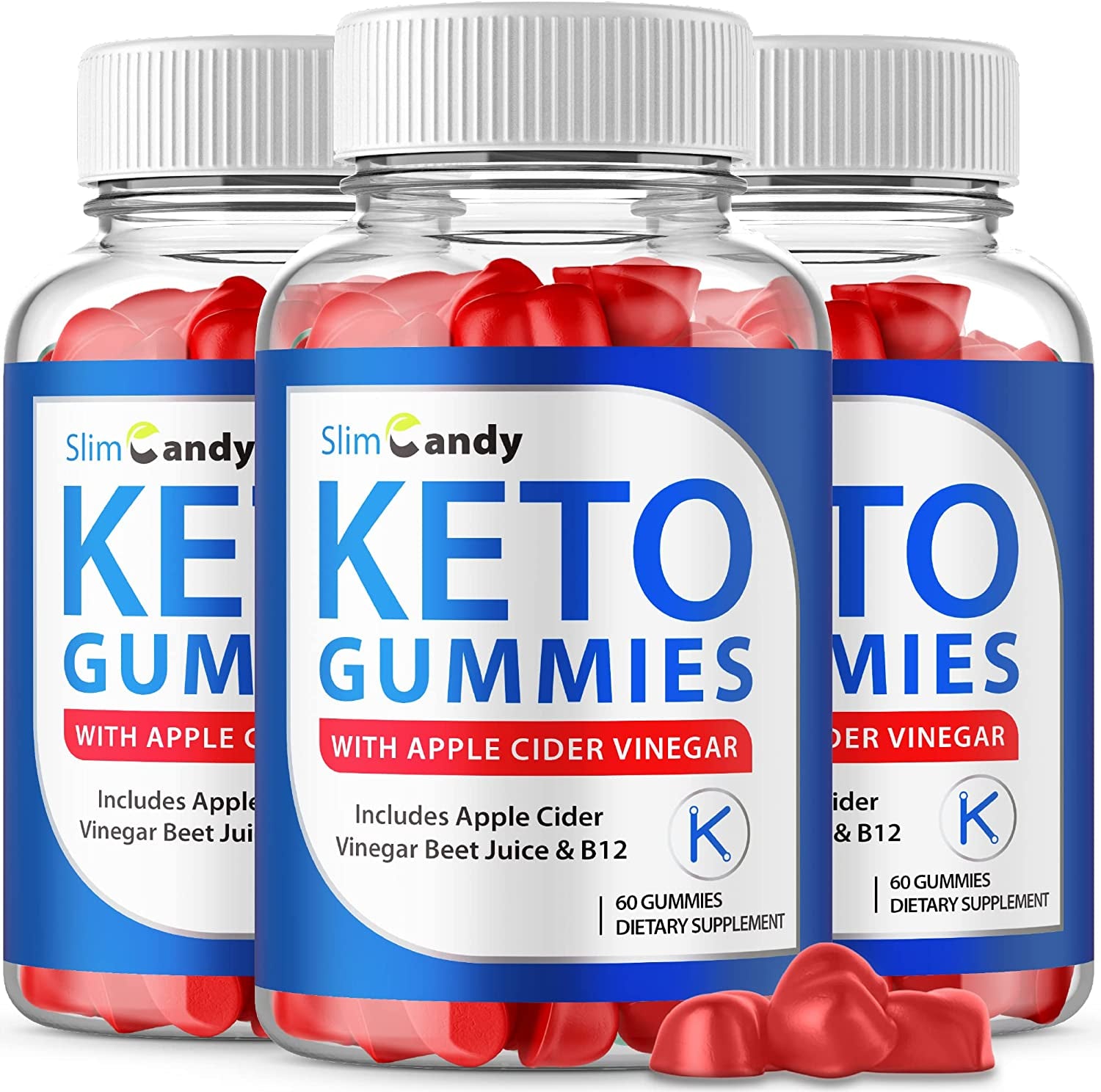 (3 Pack) Slim Candy Keto ACV Gummies, Slim Candy Keto Gummies Slim Candy ACV Gummies with Apple Cider Vinegar, Slimcandy Advanced Gummy (180 Gummies)