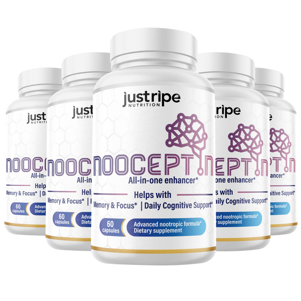 5 Pack Nooceptin - Cognitive Enhancer Capsules for Cognition and Focus