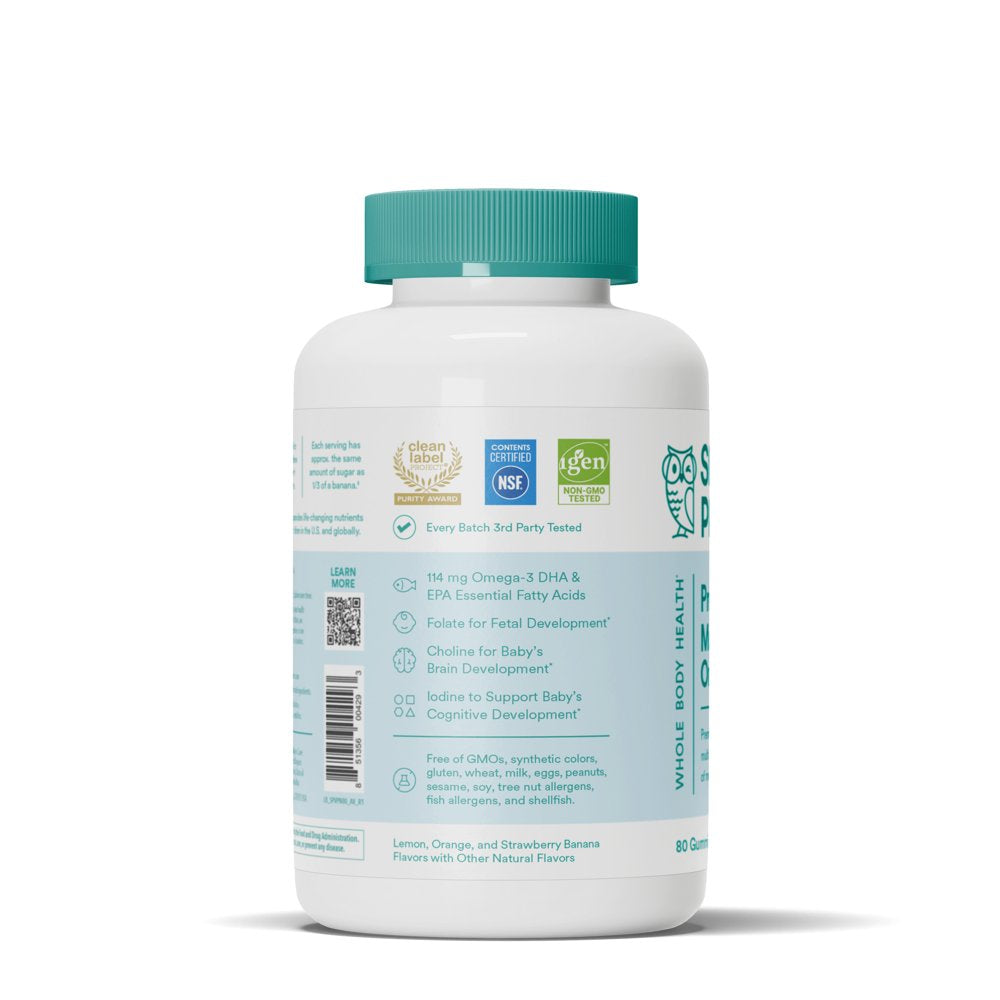 Smartypants Prenatal Multi & Omega-3 Fish Oil Gummy Vitamins with DHA & Folate - 80 Ct