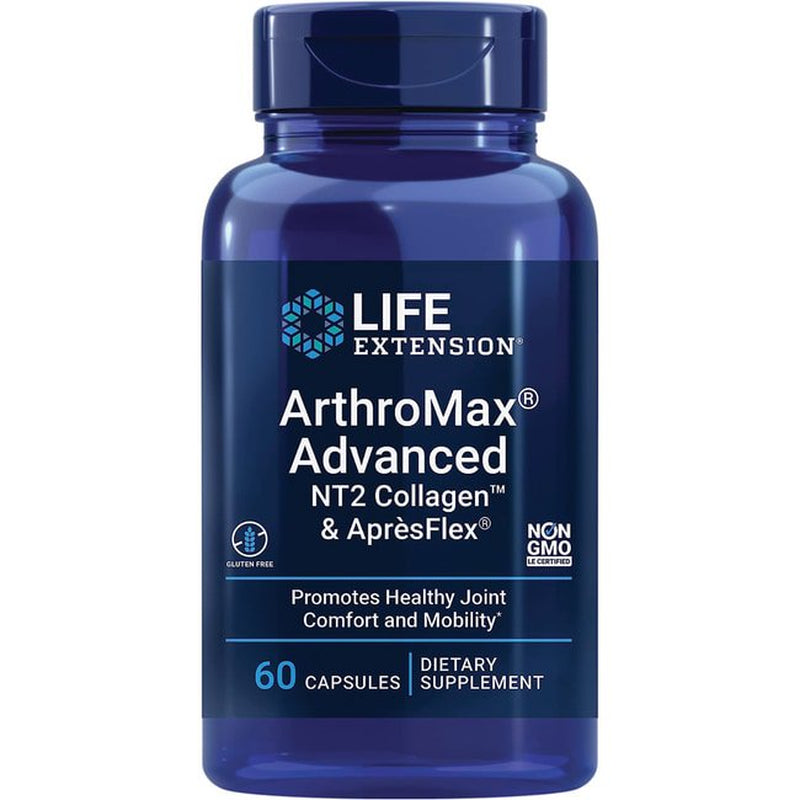 Life Extension Arthromax® Advanced with NT2 Collagen™ & Aprèsflex® - for Joint Health & Inflammation Management - Gluten-Free, Non-Gmo - 60 Capsules