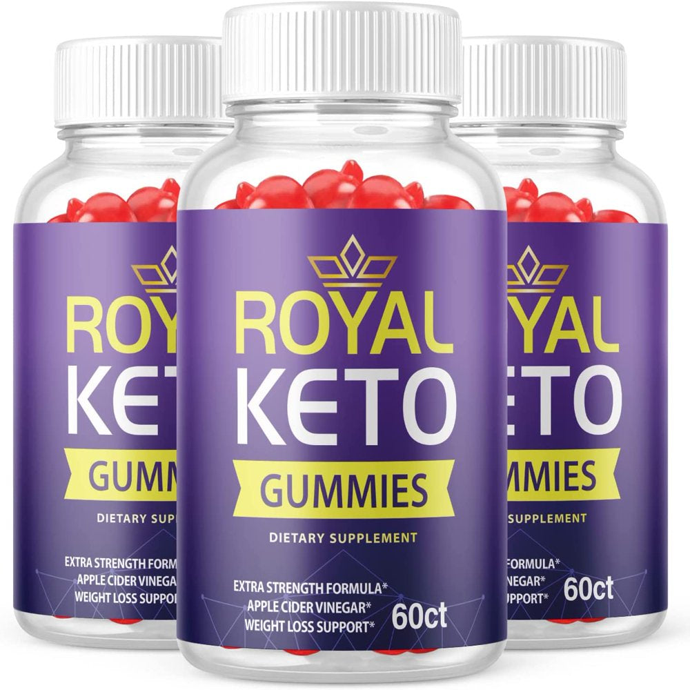 (3 Pack) Royal Keto ACV Gummies - Supplement for Weight Loss - Energy & Focus Boosting Dietary Supplements for Weight Management & Metabolism - Fat Burn - 180 Gummies