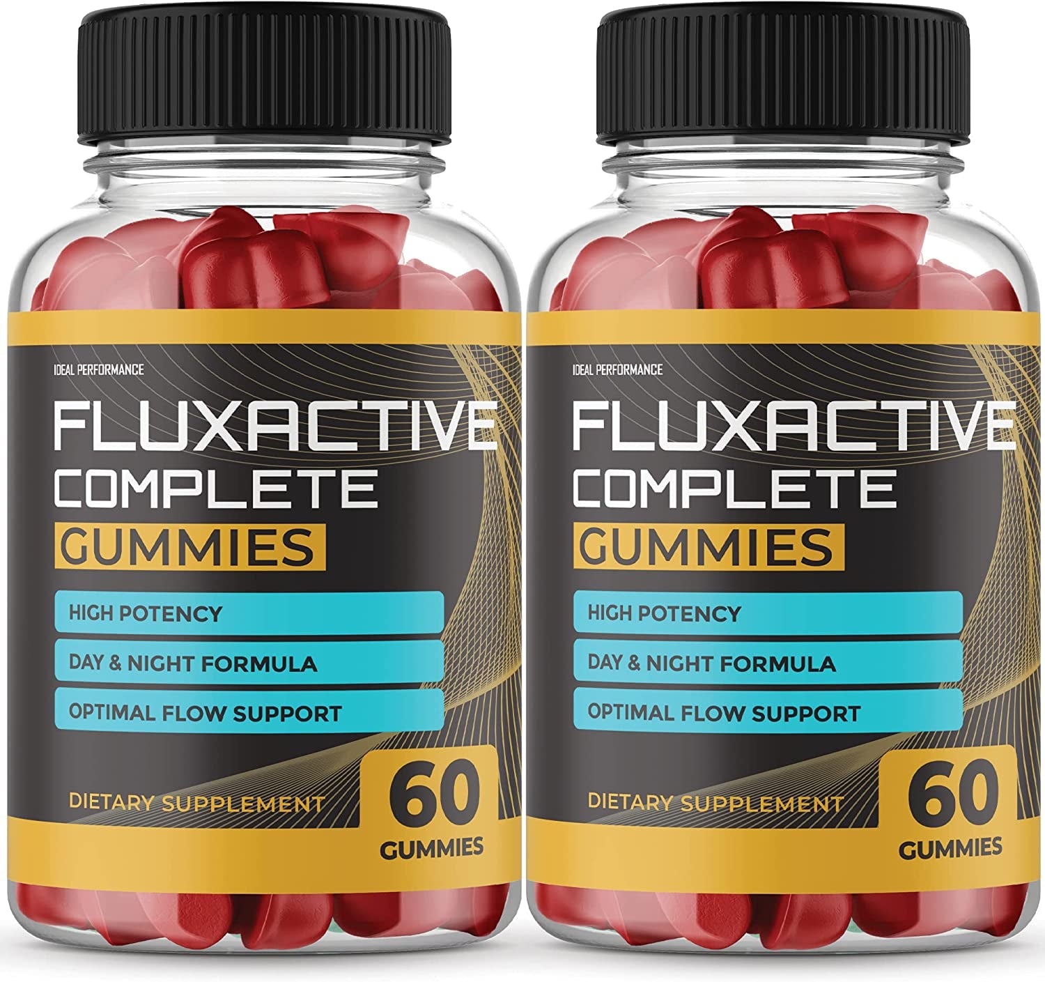 (2 Pack) Fluxactive Complete Gummies Flux Active Complete Max Strength New Ingredients (120 Gummies)