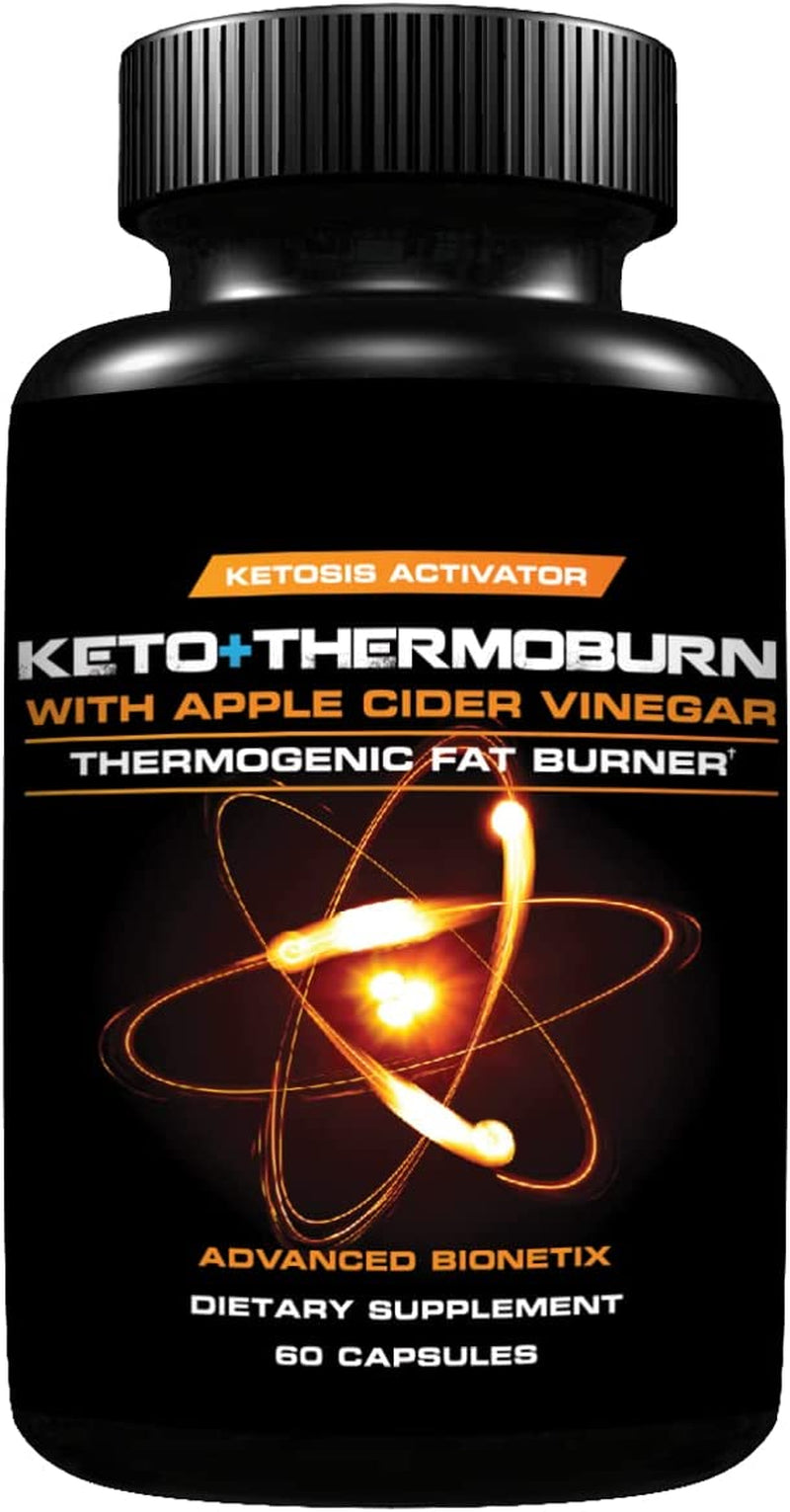 Thermoburn™ Ketosis Activator Keto Pills + Apple Cider Vinegar Capsules Fat Burner. ACV Pills Work Synergistically Appetite Suppressant for Weight Loss, Detox, Diet Pills That Work, Digestion, Immune