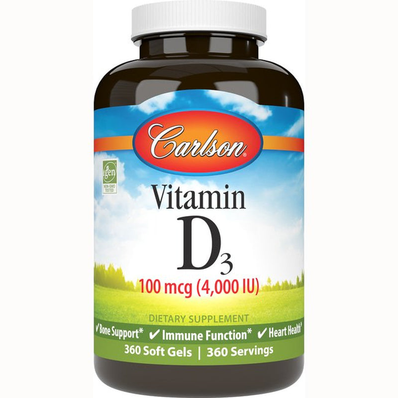 Carlson Labs - Vitamin D3 4000 IU - 360 Softgels