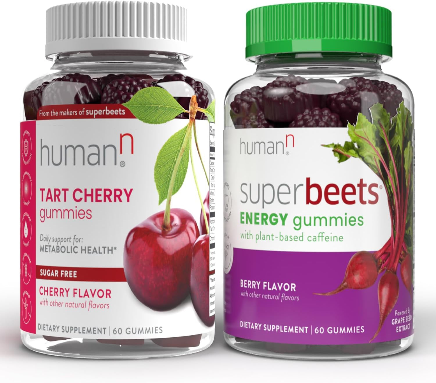 Humann Tart Cherry Gummies & Superbeets Energy Gummies