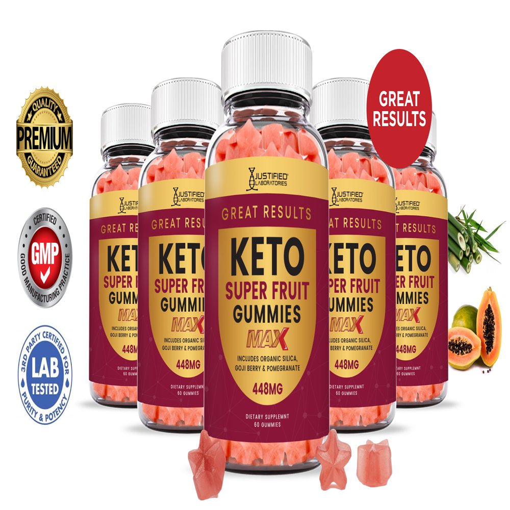 (5 Pack) Great Results Keto Max Gummies Dietary Supplement 300 Gummys