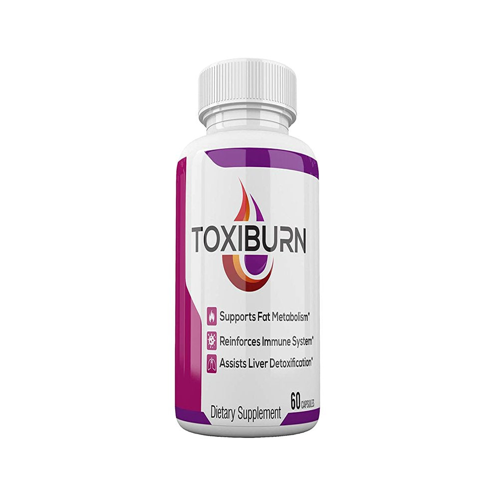 Toxiburn - Pills for Weight Loss - Energy Boosting Dietary Supplements for Weight Management and Metabolism - Advanced Ketogenic Ketones - 60 Capsules (1 Pack)