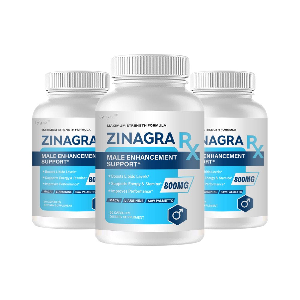 (3 Pack) Zinagra RX - Zinagra RX Supports Engery & Stamina Capsules