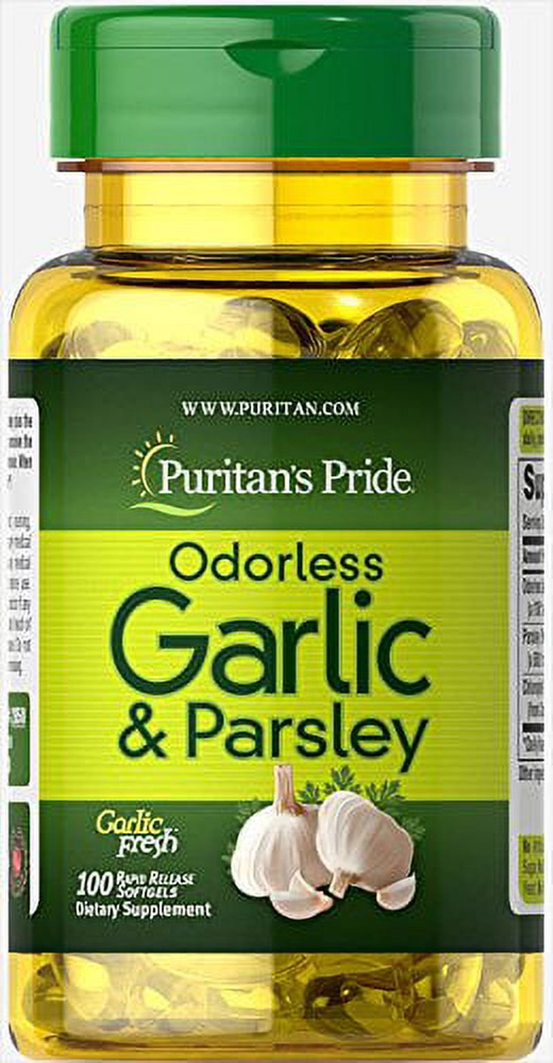 Puritan'S Pride Odorless Garlic & Parsley 500 Mg / 100 Mg