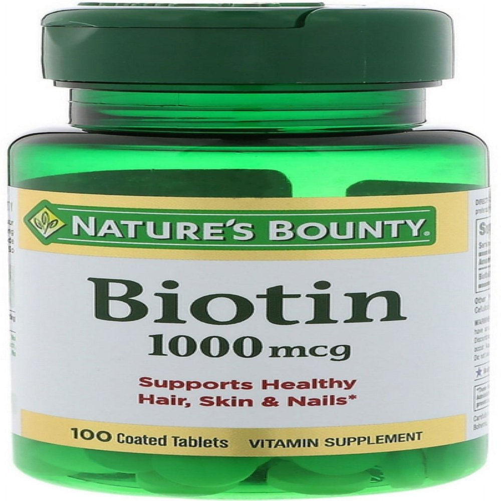 Nature'S Bounty Biotin 1000 Mcg Vitamin Supplement Tablets 100 Each - (Pack of 2)