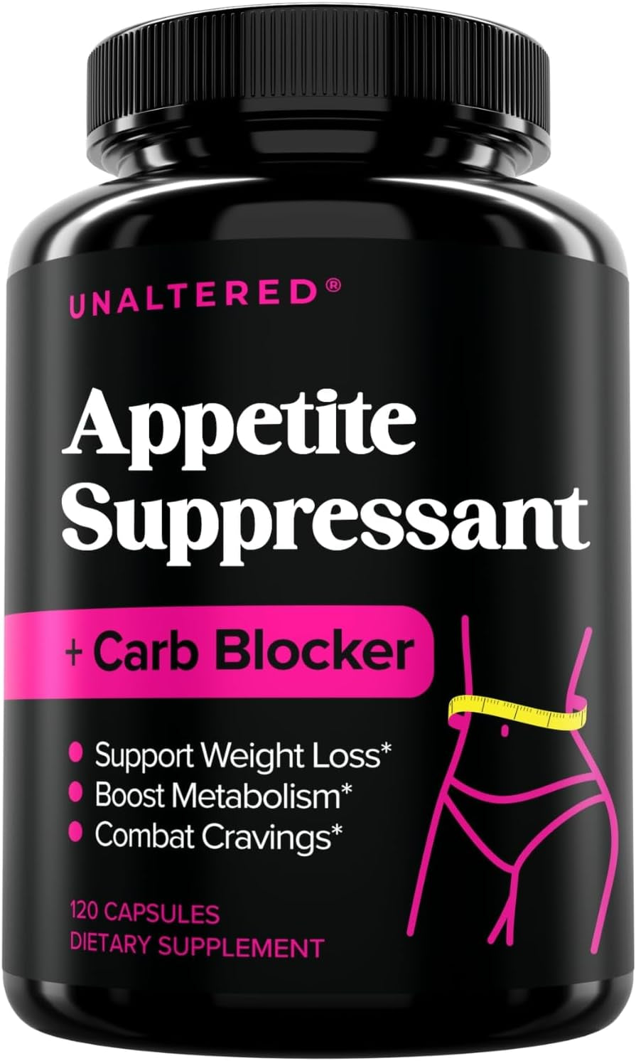 UNALTERED Belly Fat Burner & Appetite Suppressant - Weight Loss Bundle for Women - 1 Month Supply