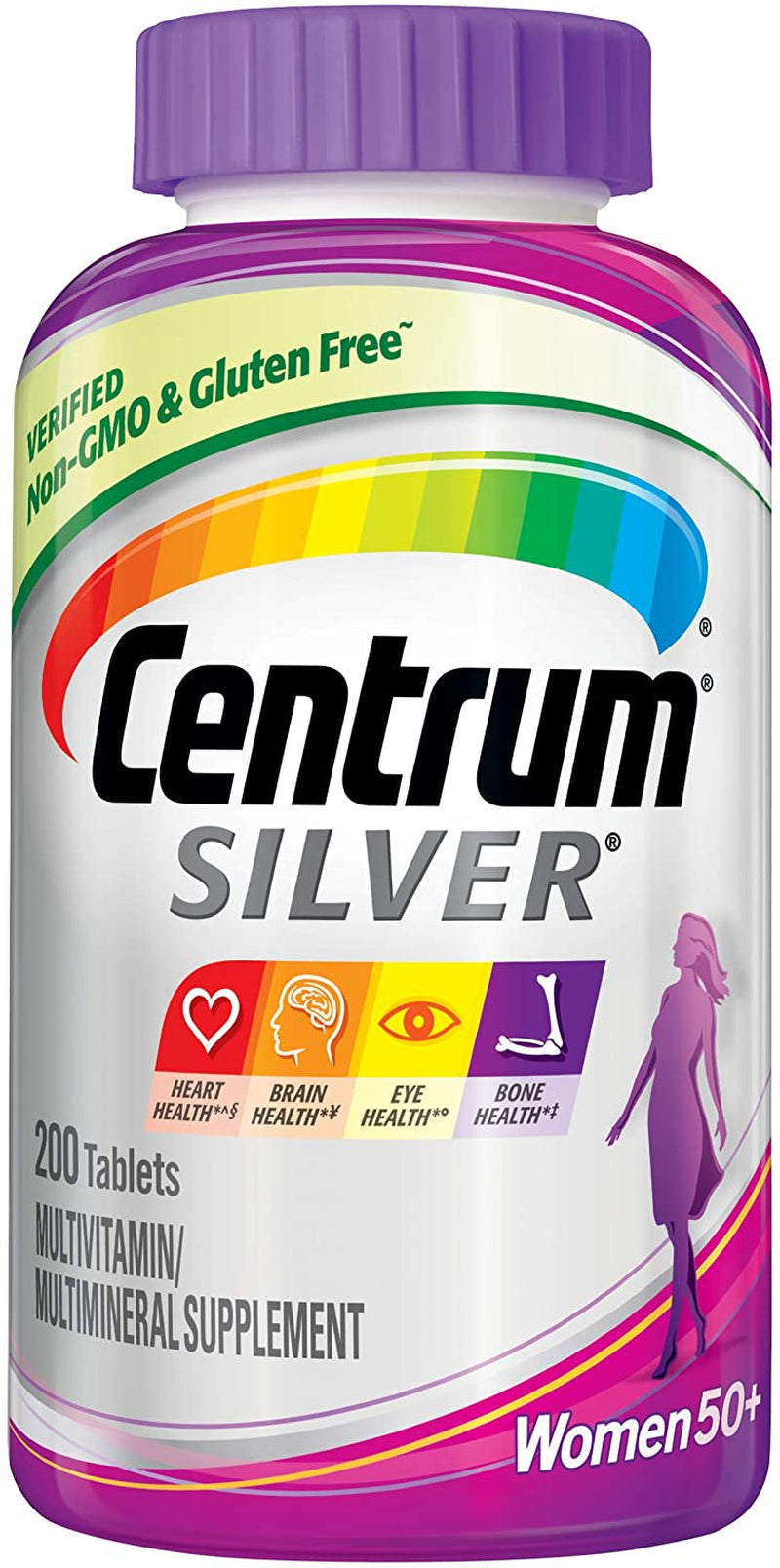 Centrum Silver Women Multivitamin Tablet, Age 50 and Older 200 Ct.