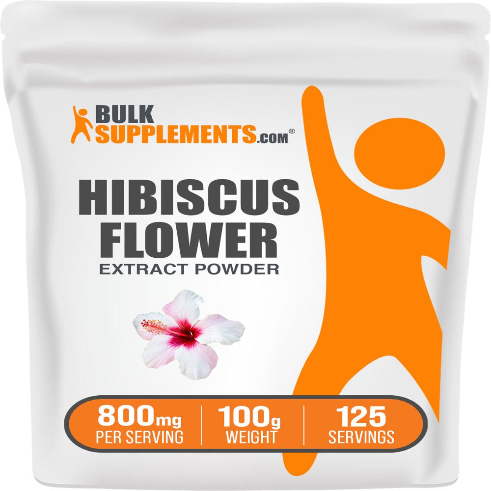 Bulksupplements.Com Hibiscus Flower Extract Powder - Hibiscus Powder for Hair Growth - Hibiscus Supplement - Hibiscus Extract (100 Grams - 3.5 Oz)