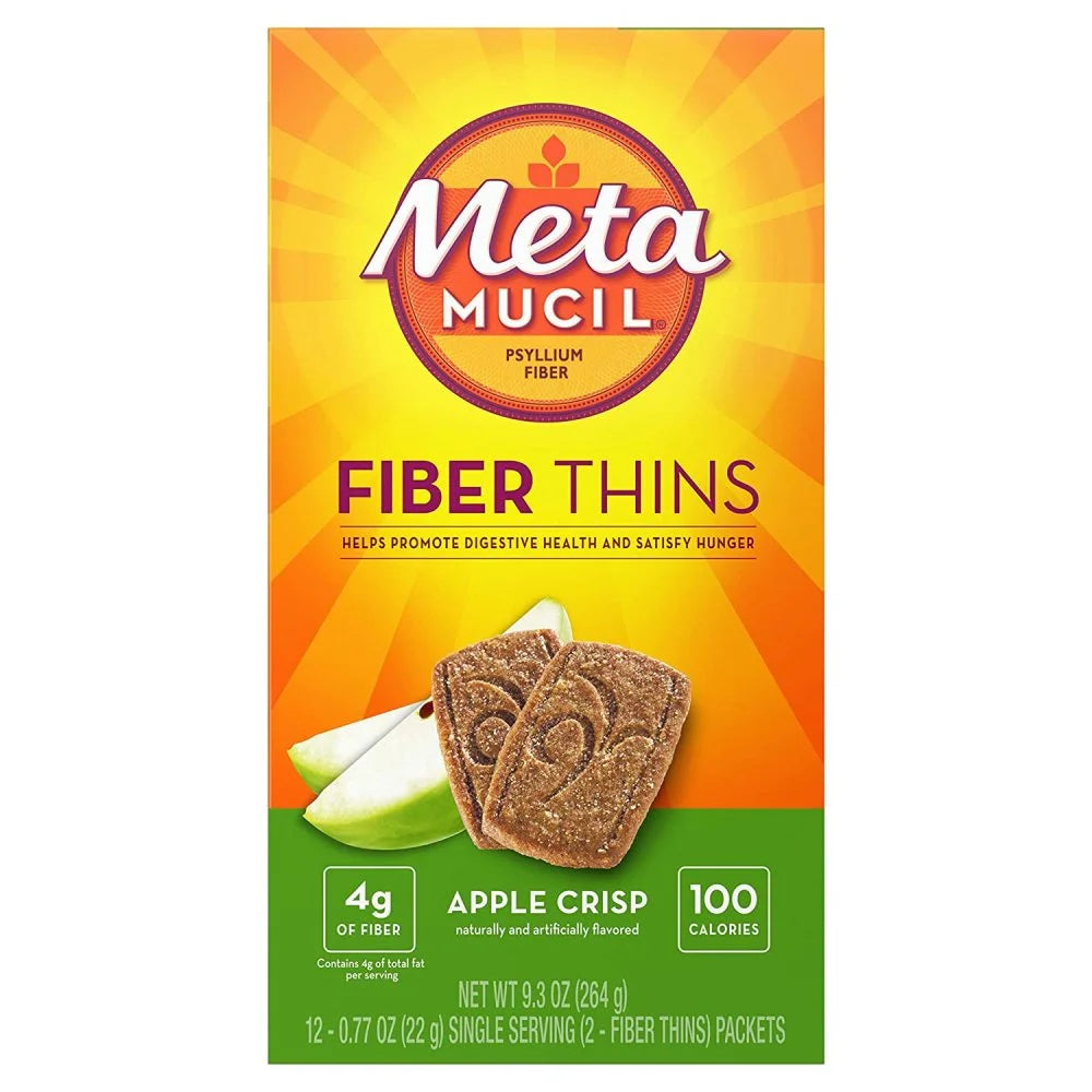 Metamucil Fiber Wafers Apple Crisp 24 Each (Pack of 7)