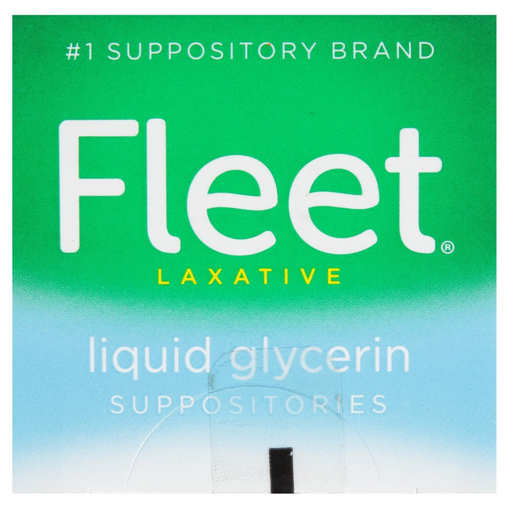 Fleet Liquid Glycerin Suppositories for Adult Constipation, 7.5 Ml, 4 Bottles