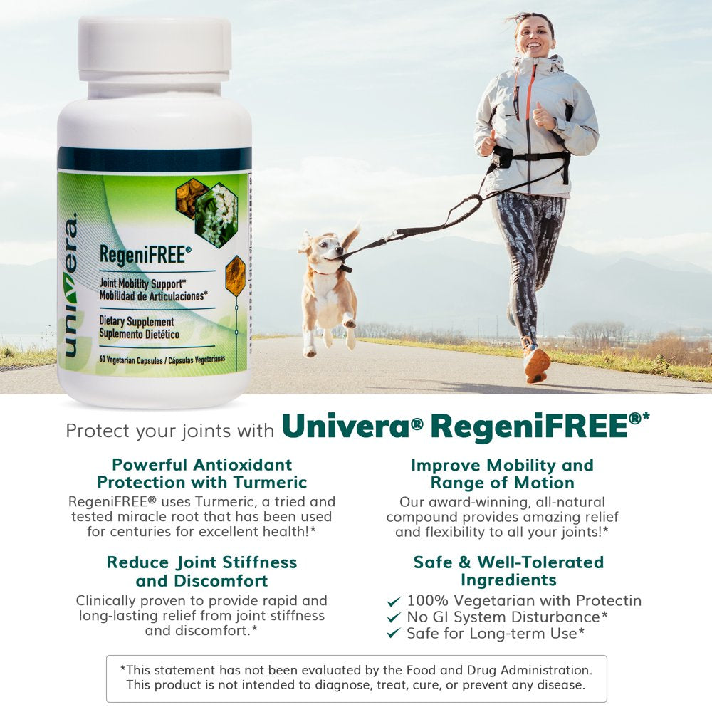 Univera Regenifree, Joint Health, Flexibility, Shellfish-Free, 60 Vegetarian Capsules