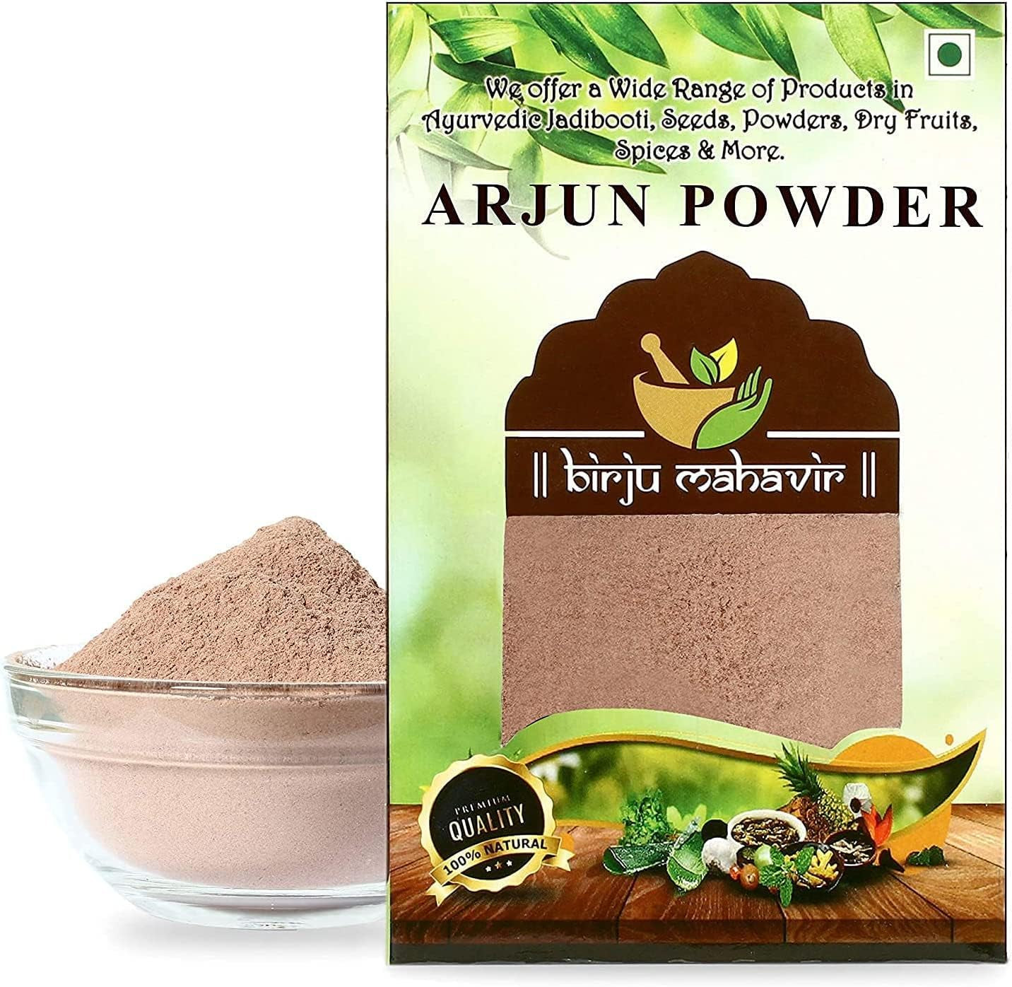 BIRJU MAHAVIR Generic Arjun Chaal Powder Terminalia Arjuna (400 G), (Model: BMKB-51)