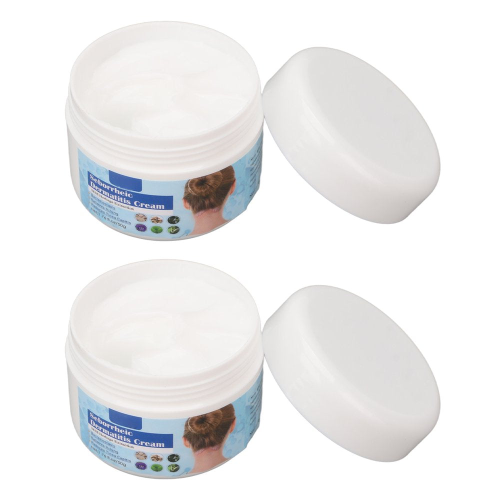 Seborrheic Dermatitis Cream, Scalp Treatment Cream 2Pcs Mild 1.8Oz Reduce Itching for Dry Skin