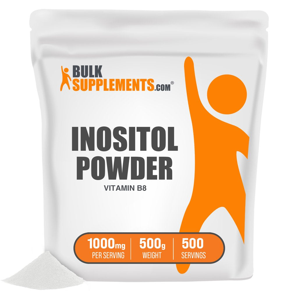 Bulksupplements.Com Inositol Powder, 1000Mg - Vitamin B8 Supplement for Brain, Heart, & Lung Support (500G - 500 Servings)