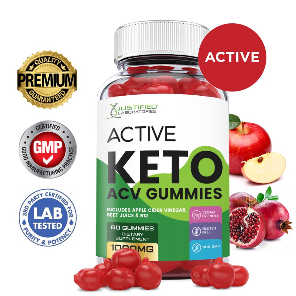 Active Keto ACV Gummies 1000MG Dietary Supplement 60 Gummys